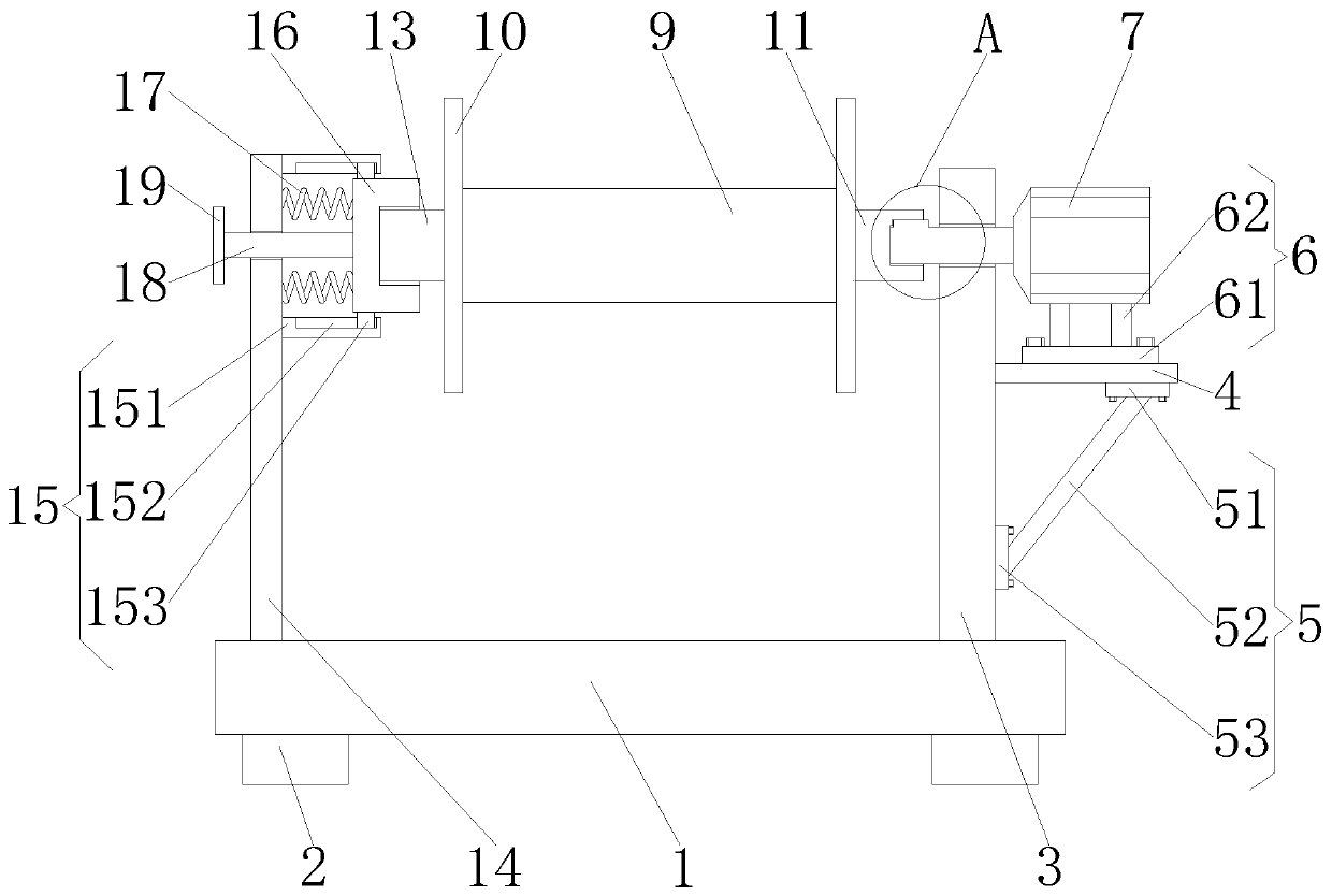 Yarn winding device for two-for-one twister