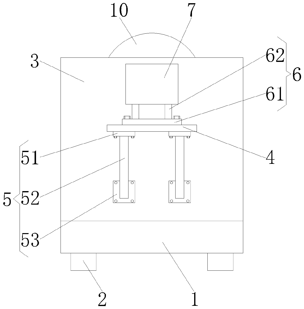 Yarn winding device for two-for-one twister