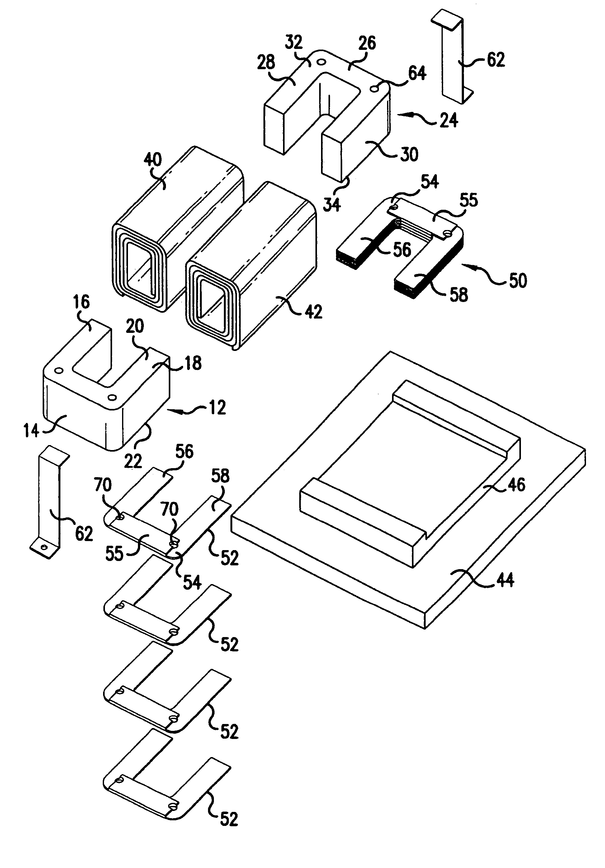 Modular heatsink, electromagnetic device incorporating a modular heatsink and method of cooling an electromagnetic device using a modular heatsink