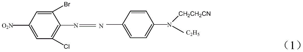 A kind of disperse dye composition, disperse dye and its preparation method and application