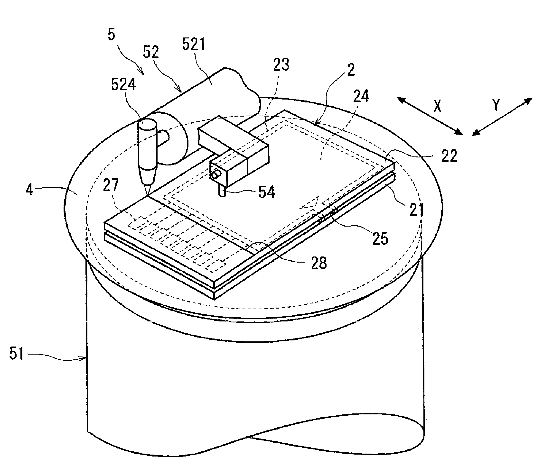 Laser processing method for transparent plate