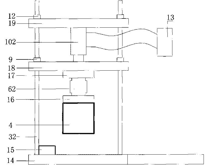 Loading device for testing permeability of concrete chloride ions and test method