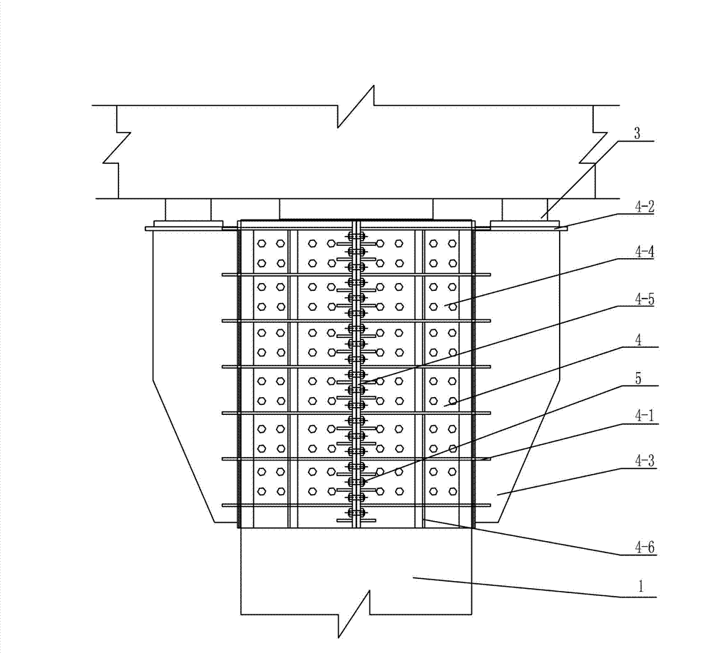 Anti-overturning bridge pier supporting mechanism