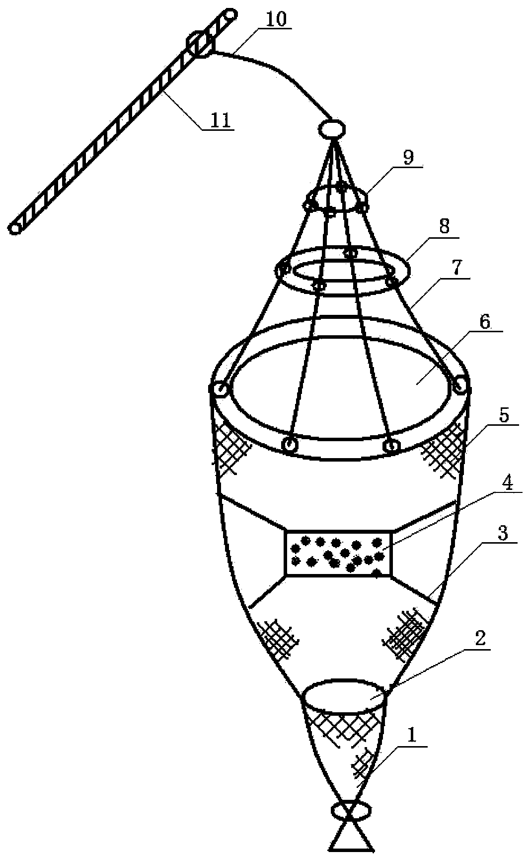 Foldable leisure wild fish catching net