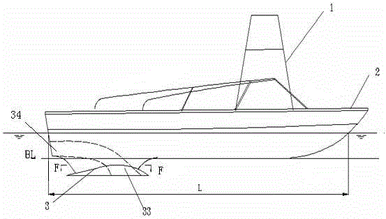 Surface single-body unmanned boat with single water jet propulsion