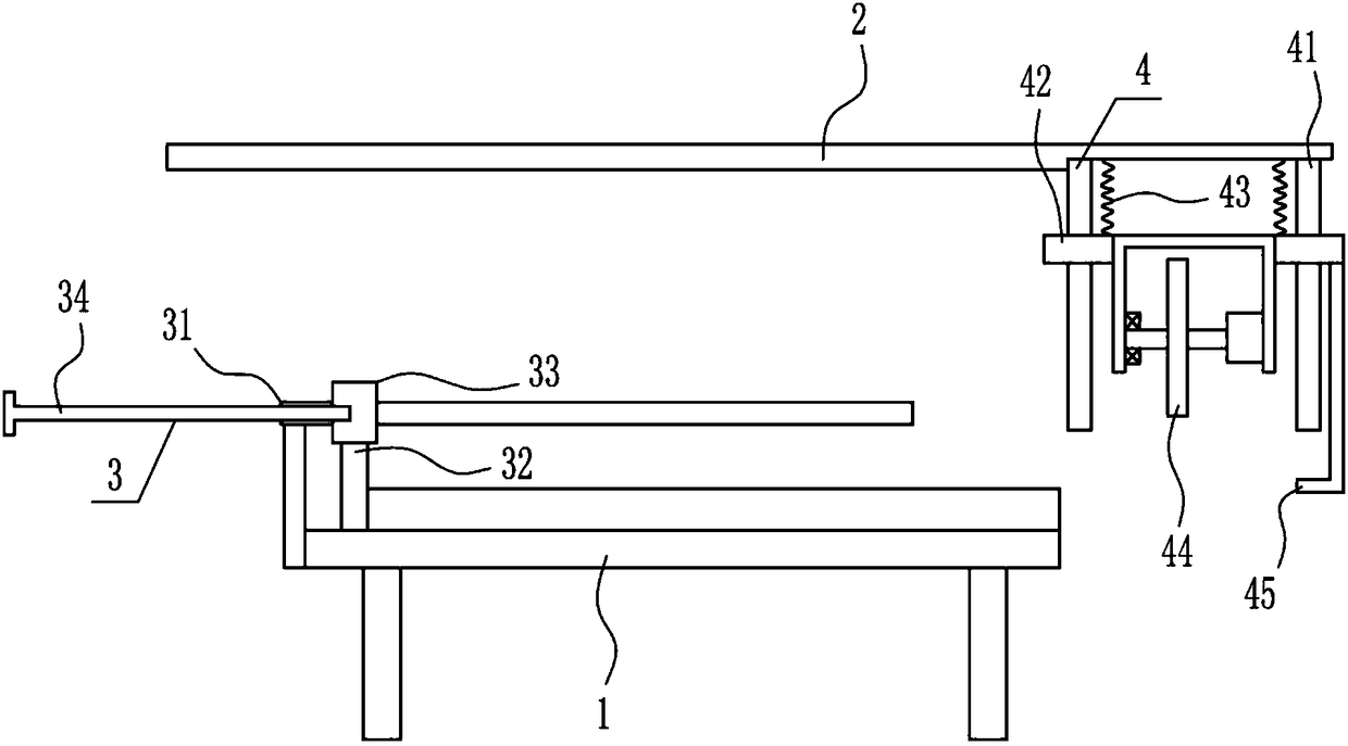 Automatic conveying and cutting device for building wood board