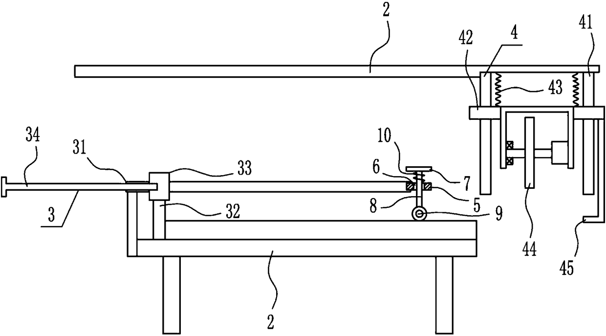 Automatic conveying and cutting device for building wood board