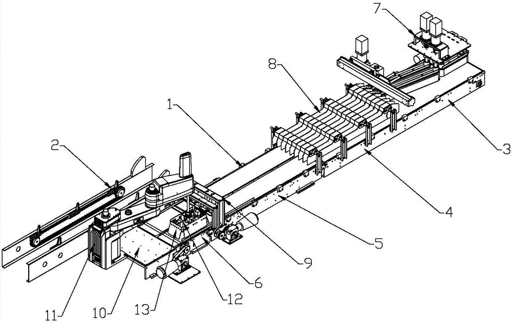 Automatic brick type milk bag casing system and casing method thereof