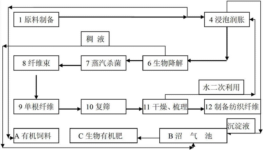 Composite flora for biological preparation of textile fibers, and applications thereof