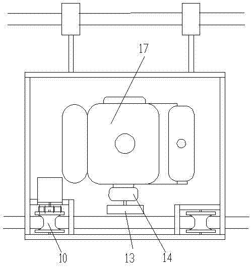 Bidirectional steel rail lip polishing machine