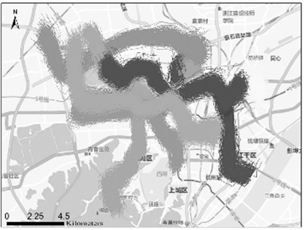 Track sequence clustering method based on deep learning