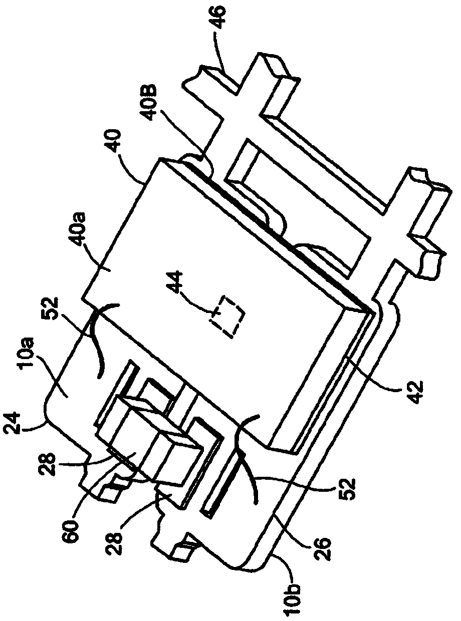 Integrated circuit package having a split lead frame