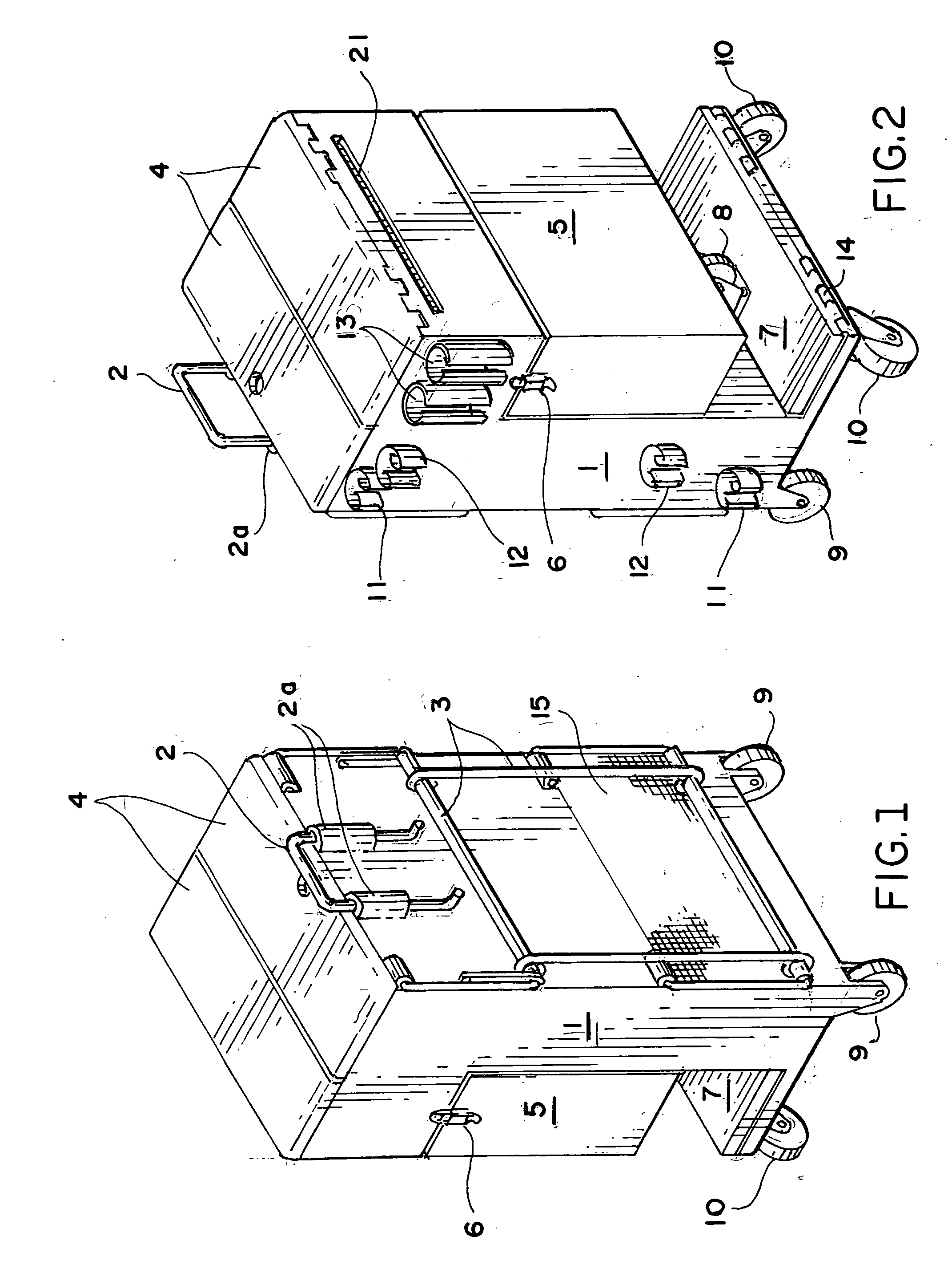 Self-contained utility cart