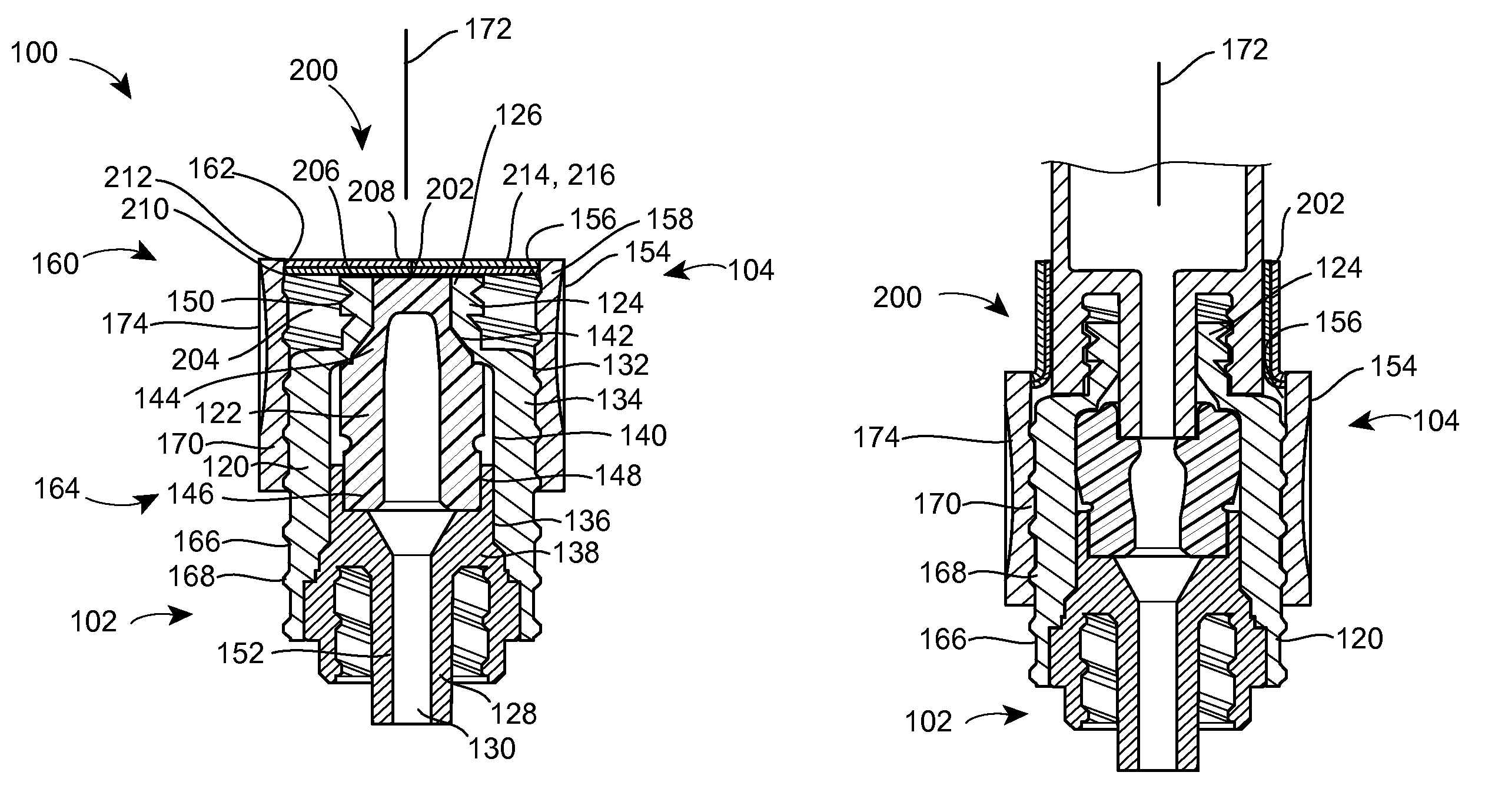 Barrier assembly for use with needleless connector