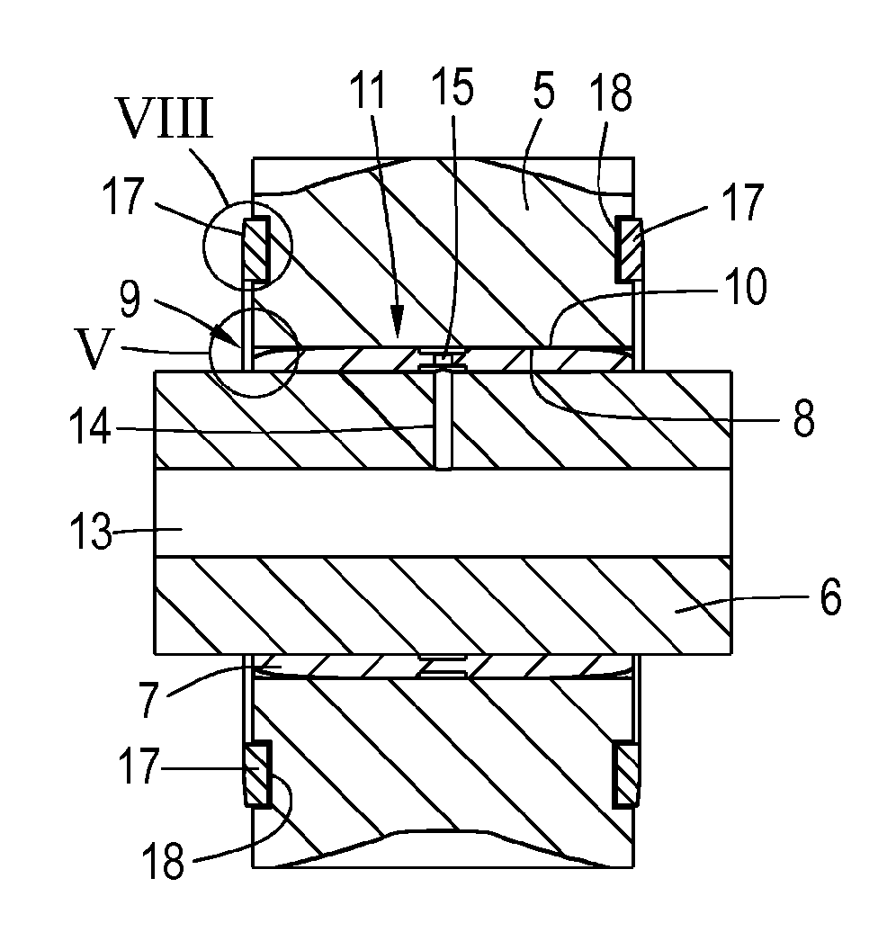 Planetary gear bearing arrangement