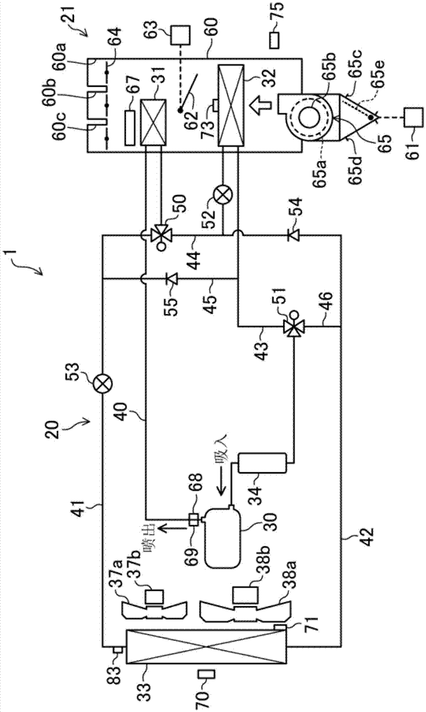 Vehicle air-conditioning device