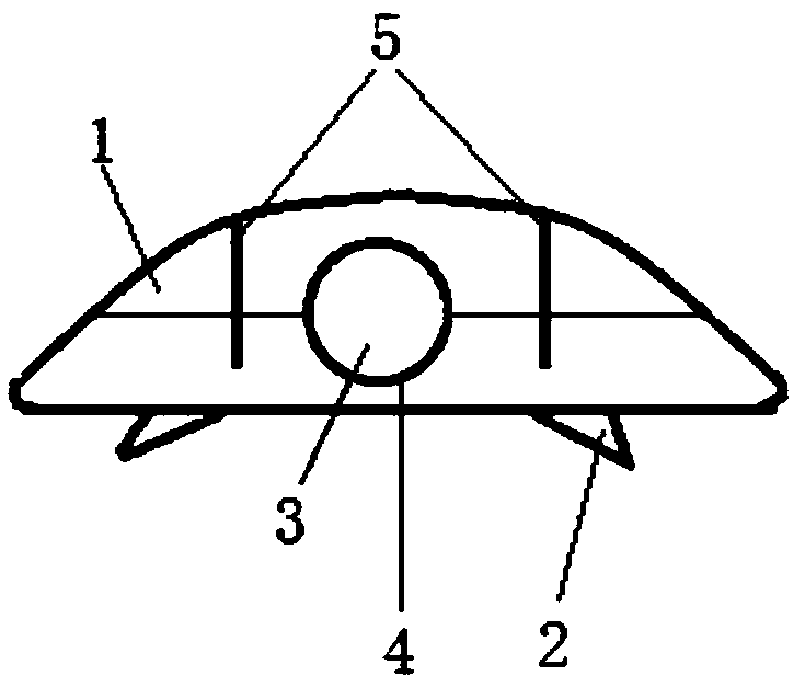 Turtle-shaped flexible submarine pipeline counterweight block