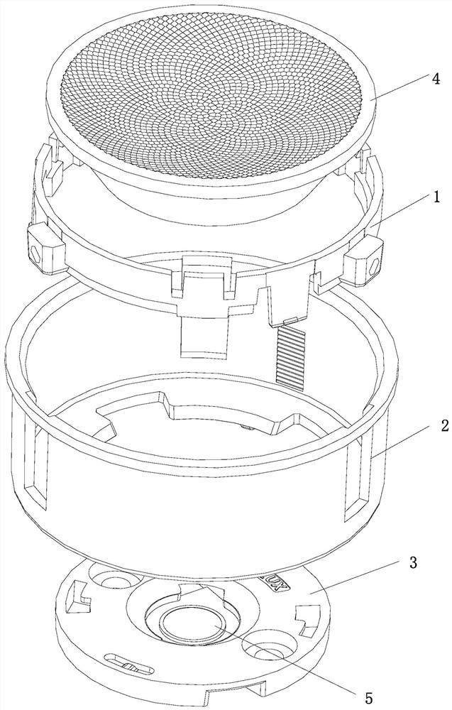 Sliding type zoom lens support and lamp structure