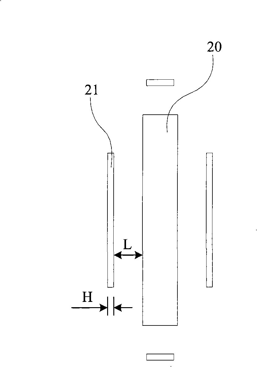 Optical short distance amending method