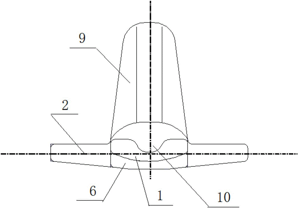 Cambered surface type rubber belt track iron tooth assembly with limit structure