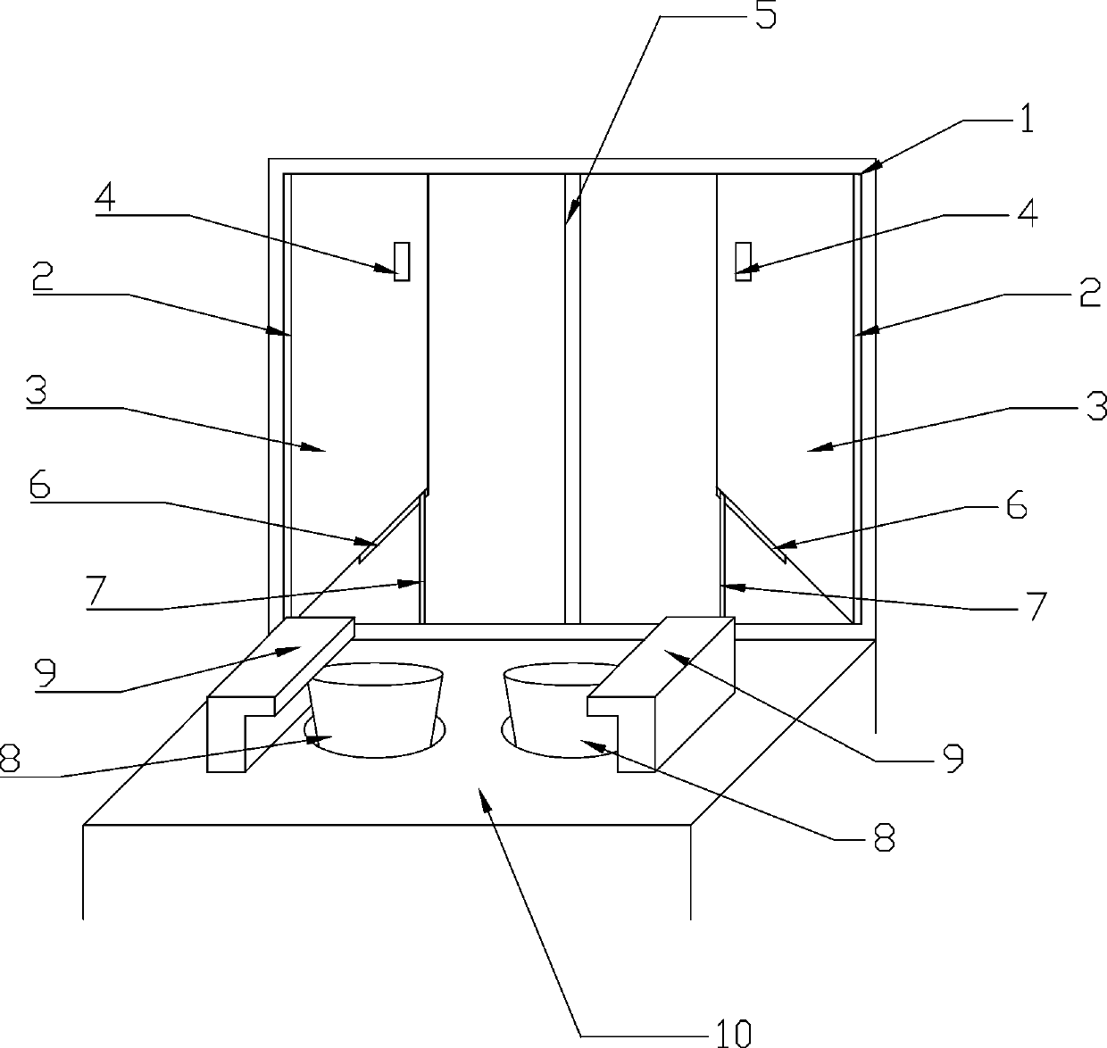 a window that rotates the pots and evens the light