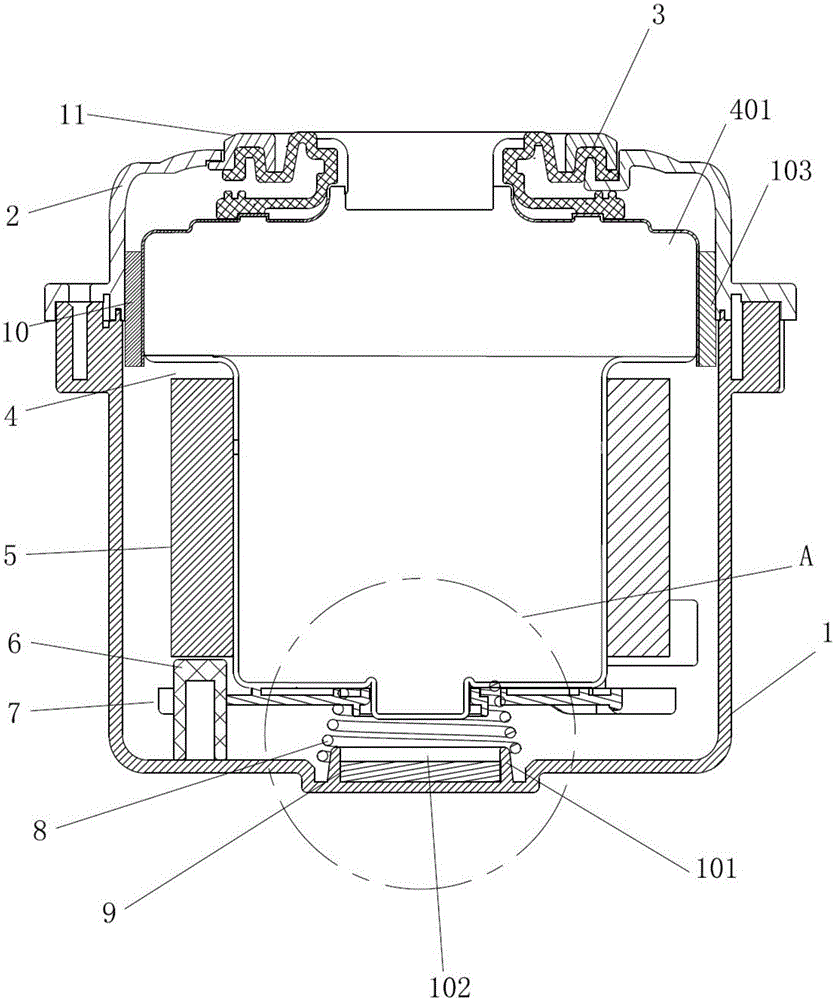 Suspension noise-reduction motor