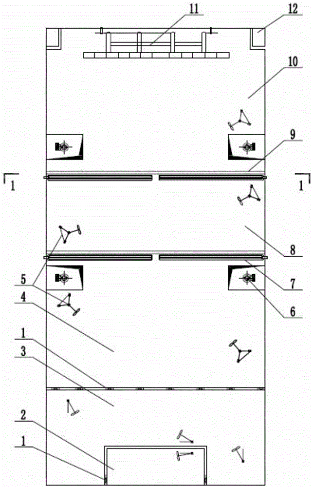 Cass pool efficient ammonia nitrogen modification method