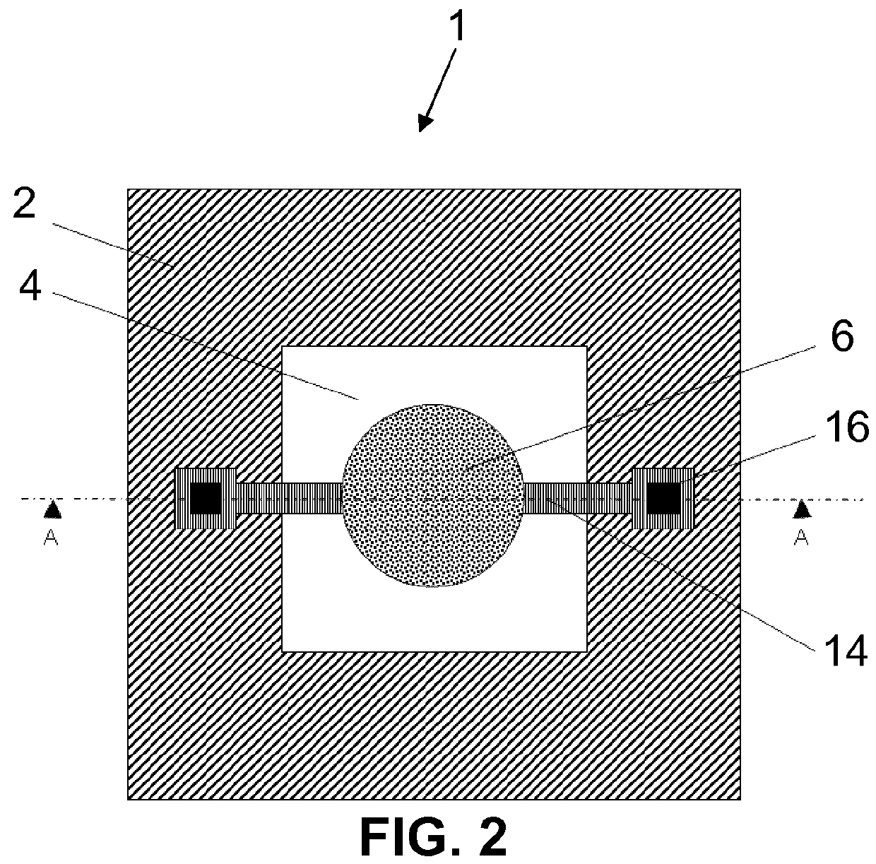 Micro-hotplate device and sensor comprising such micro-hotplate device