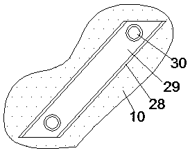 Brushing device for wood anti-corrosion treatment