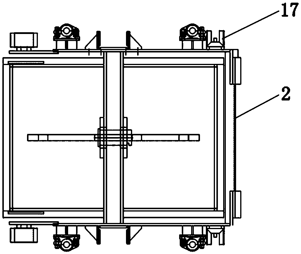 Double protection device for preventing skip bucket bin door from being automatically opened