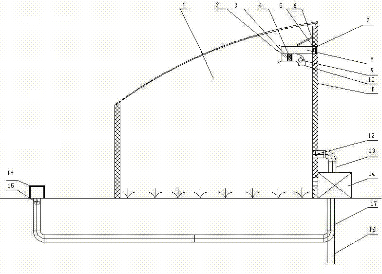 Greenhouse intelligent adjusting and controlling device and method