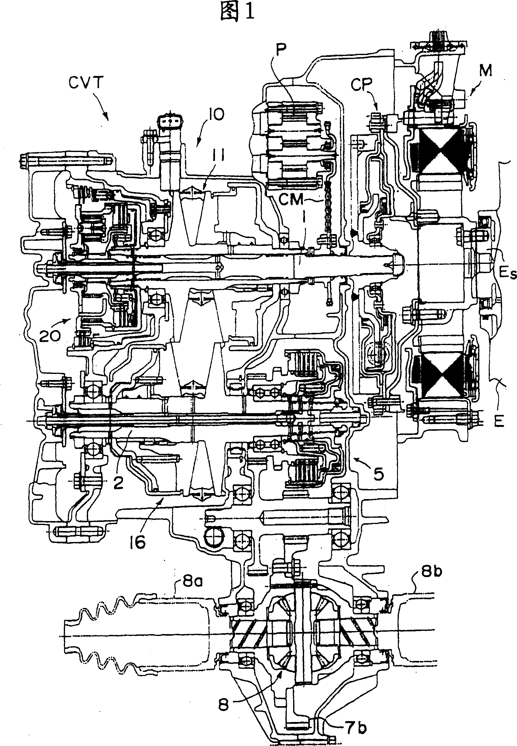 Power transmission controller for vehicle