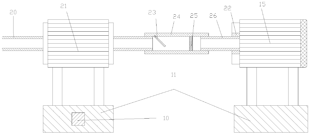 Protecting, cooling and chip collecting device used when laser cutting inner wall of cylinder and using method thereof