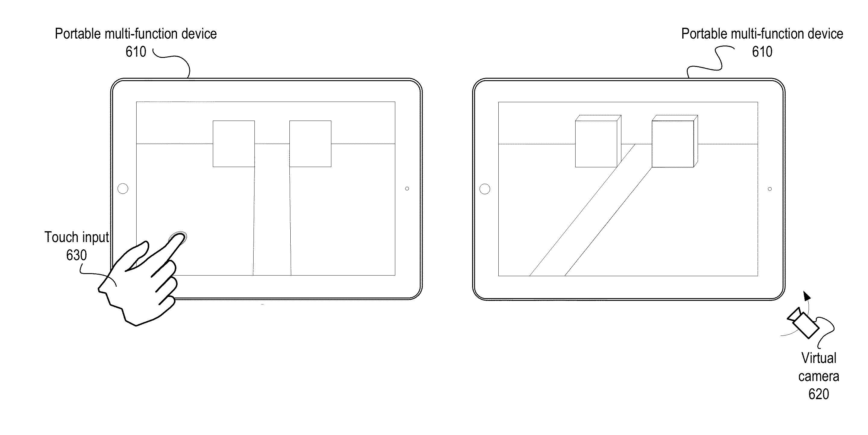 Method, system and apparatus for providing visual feedback of a map view change