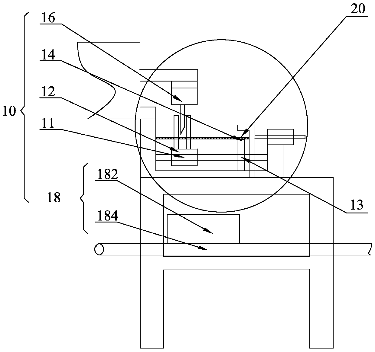 Cutting machine for cutting lithium battery pole pieces and cutting method for cutting lithium battery pole pieces