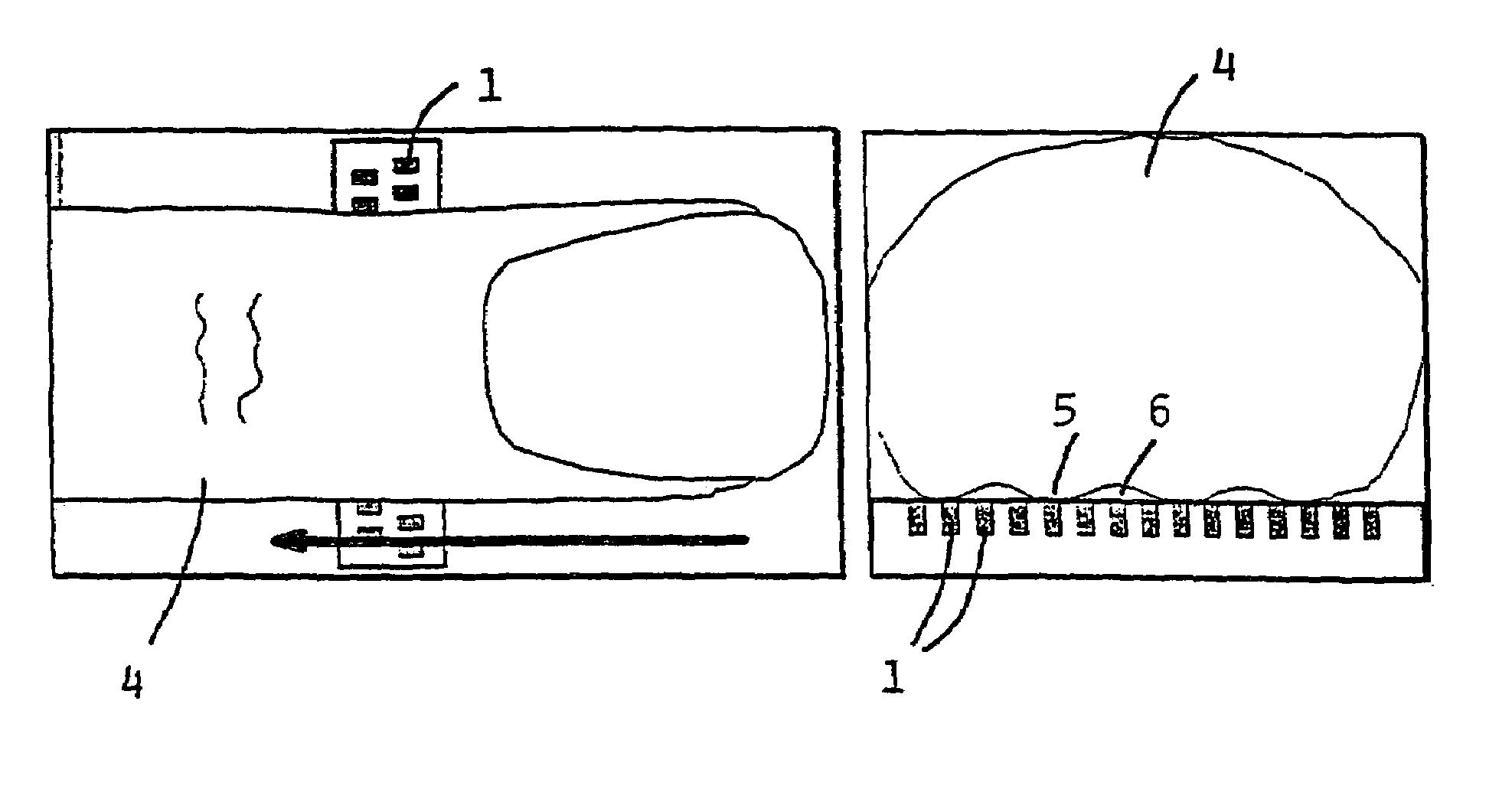 Method and apparatus for measuring structures in a fingerprint