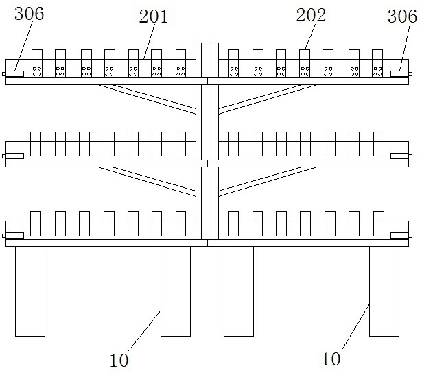 A large-scale soilless cultivation system for crops and a nutrient solution injection and return method