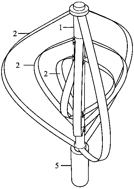 Multi-layer staggered phi-type wind turbine