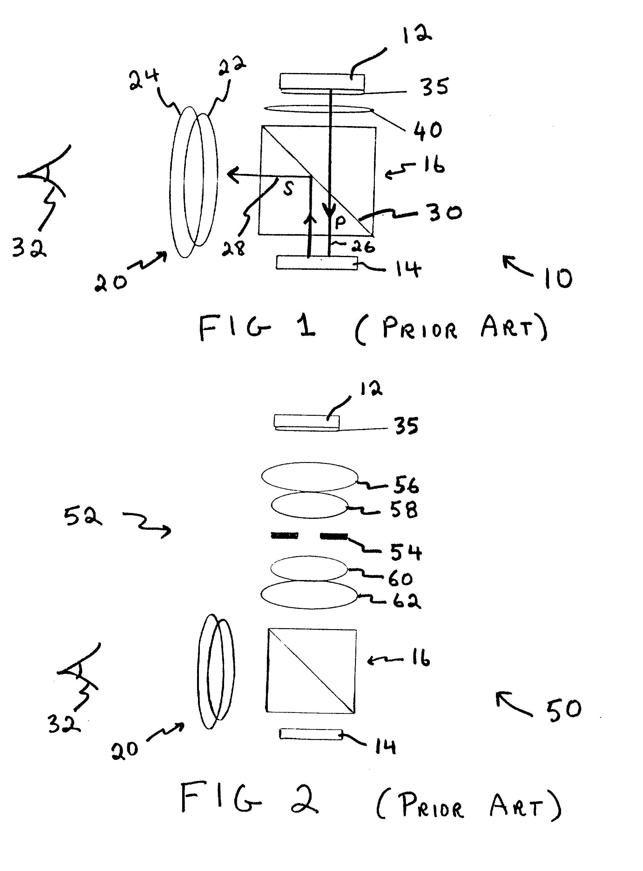 Optical system for miniature personal displays using reflective light valves