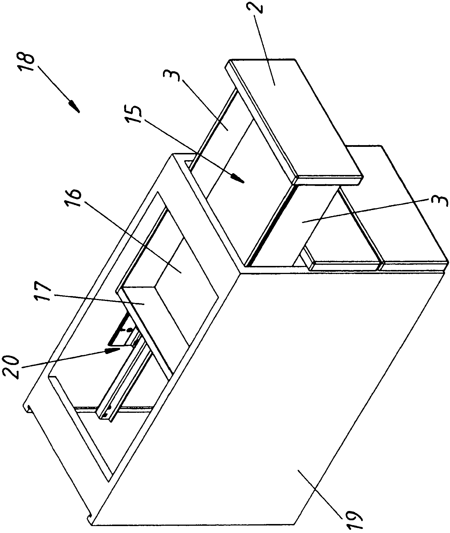 Furniture fitting for fastening a front panel