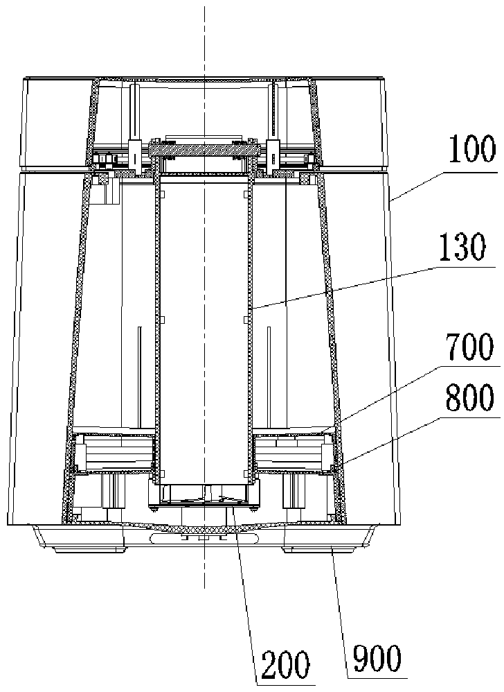 Intelligent garbage can with automatic packing and bag changing functions