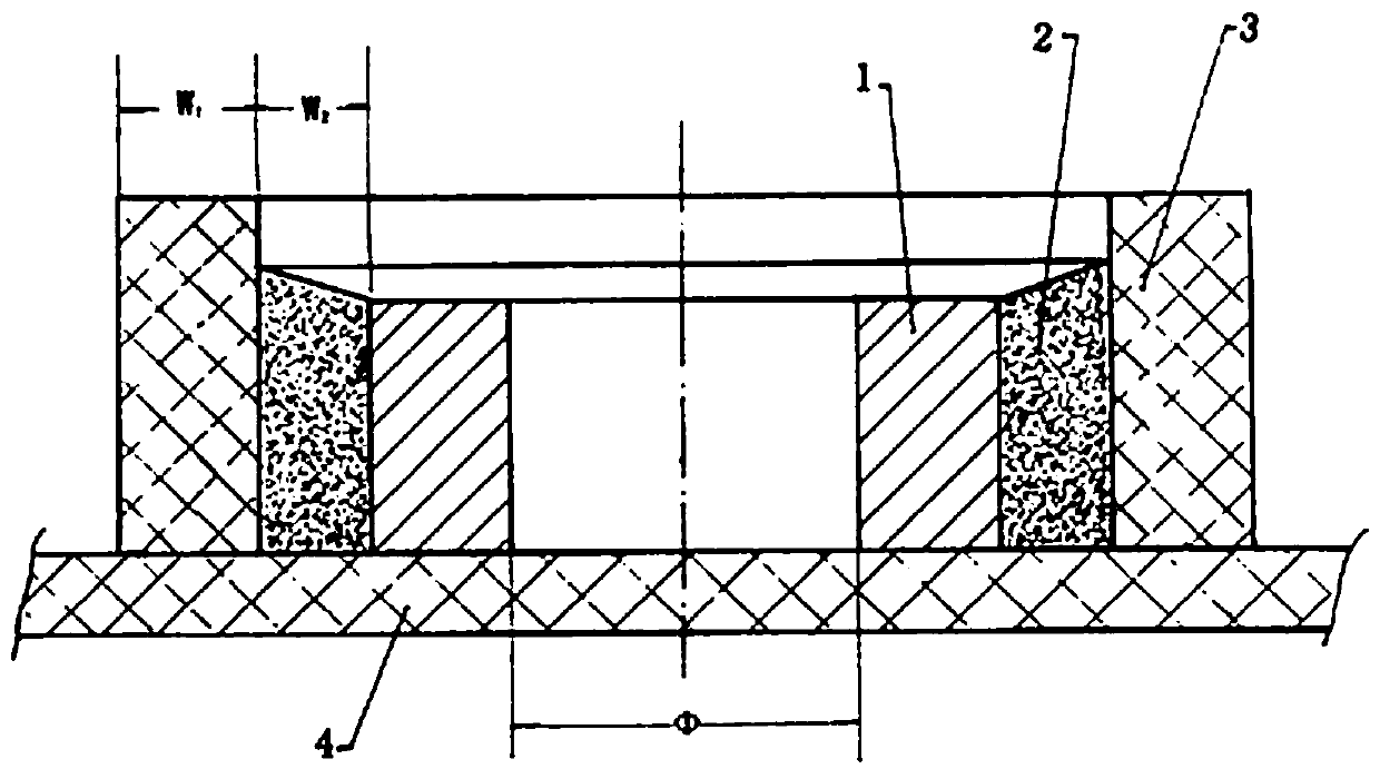 A kind of shrinkage process of cemented carbide roller ring with secondary thermal processing