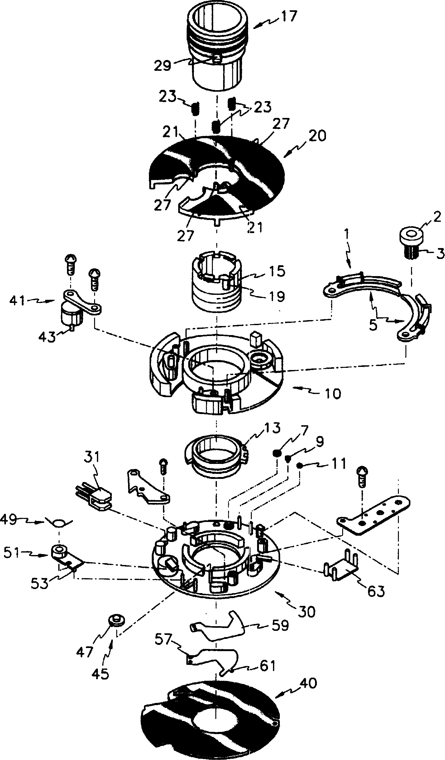 Drive method for camera shutter