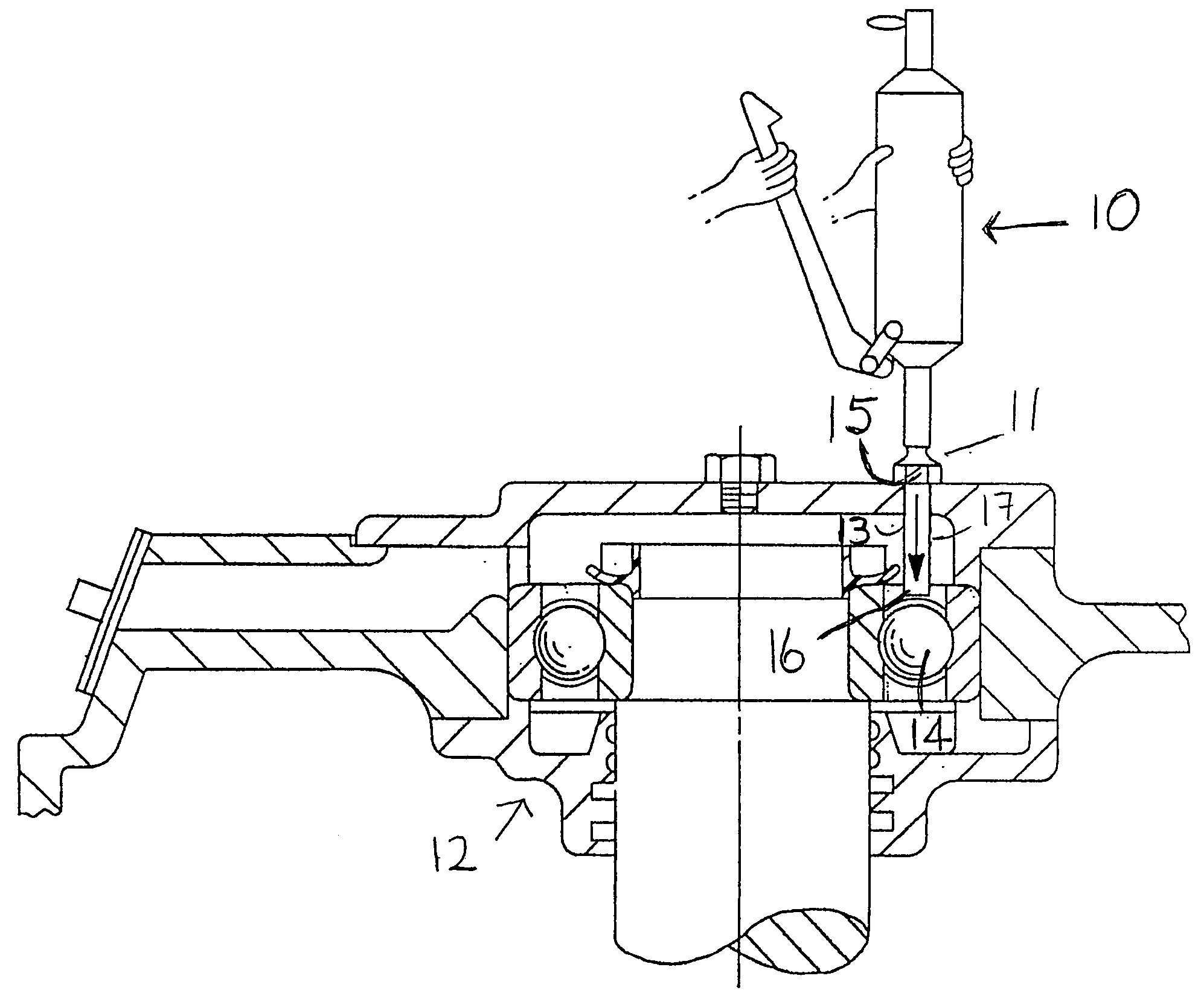 Device and method for lubricating bearings