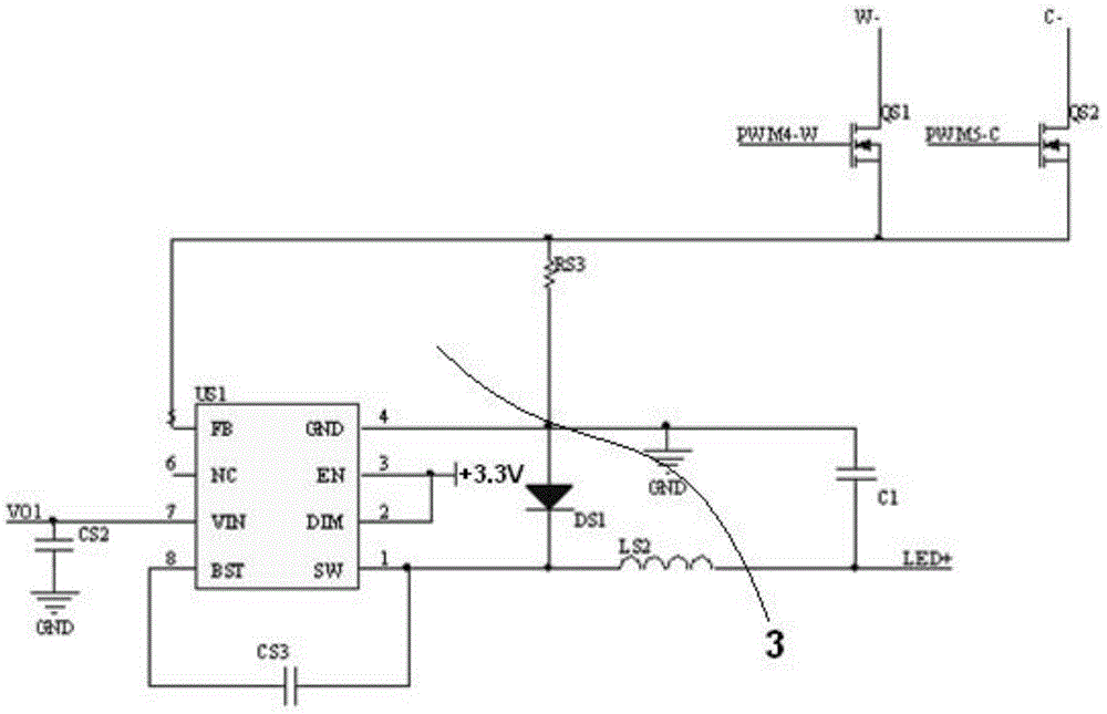 LED lamp and dimming method thereof