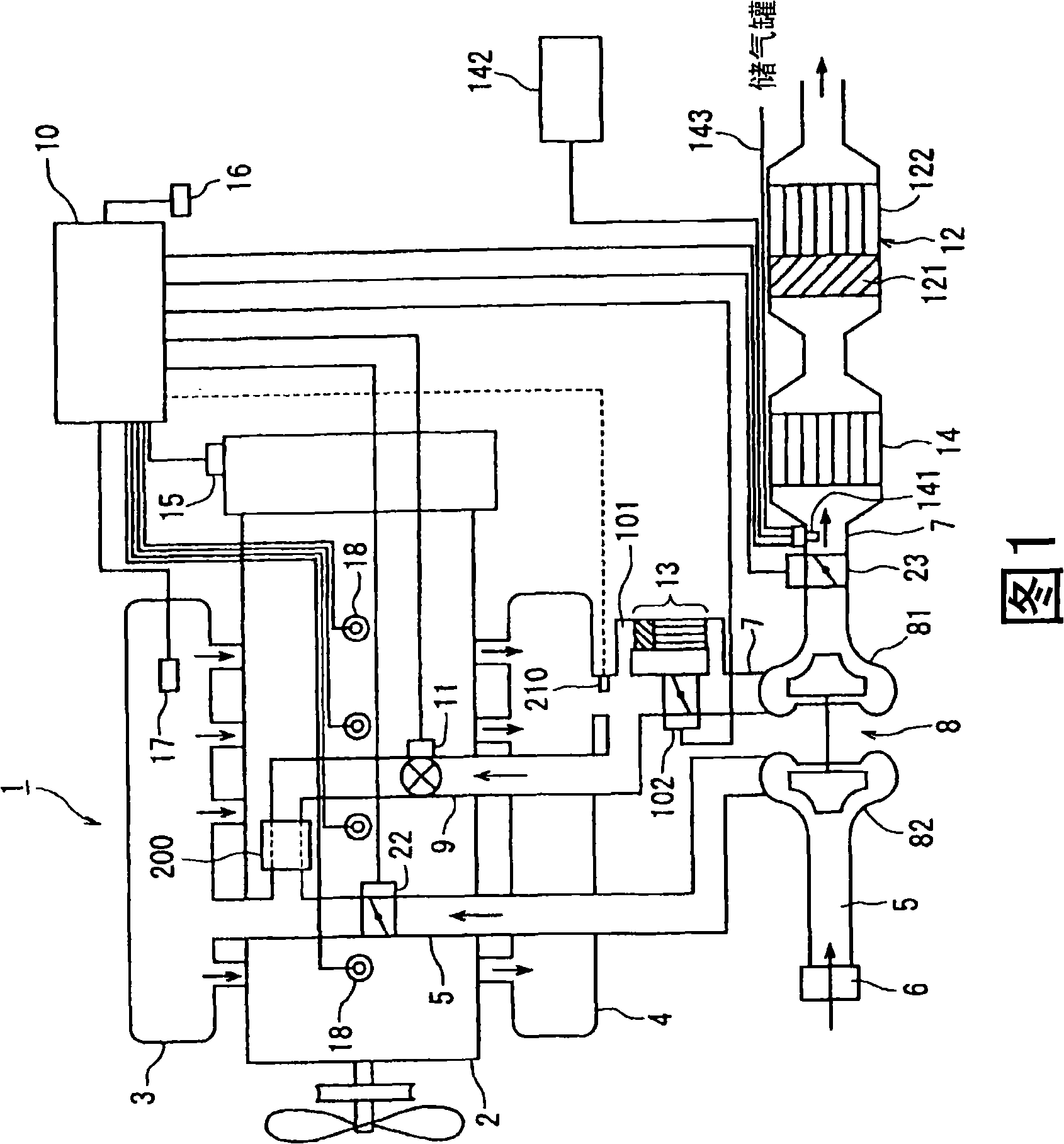 Exhaust gas purifier for diesel engine