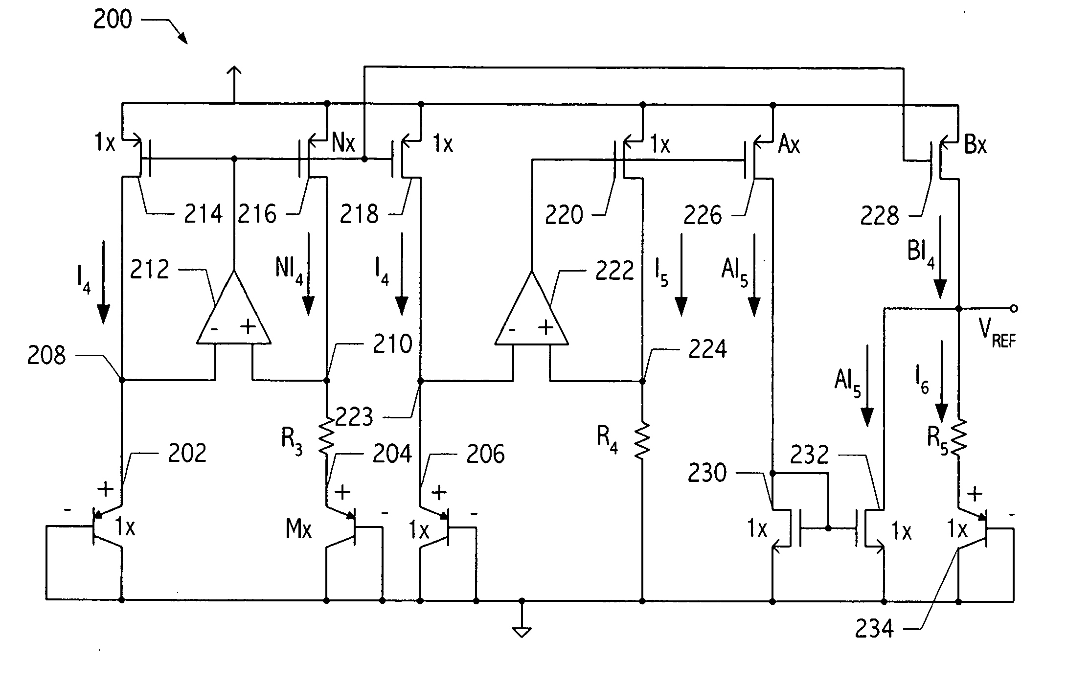 Voltage reference generator circuit subtracting CTAT current from PTAT current