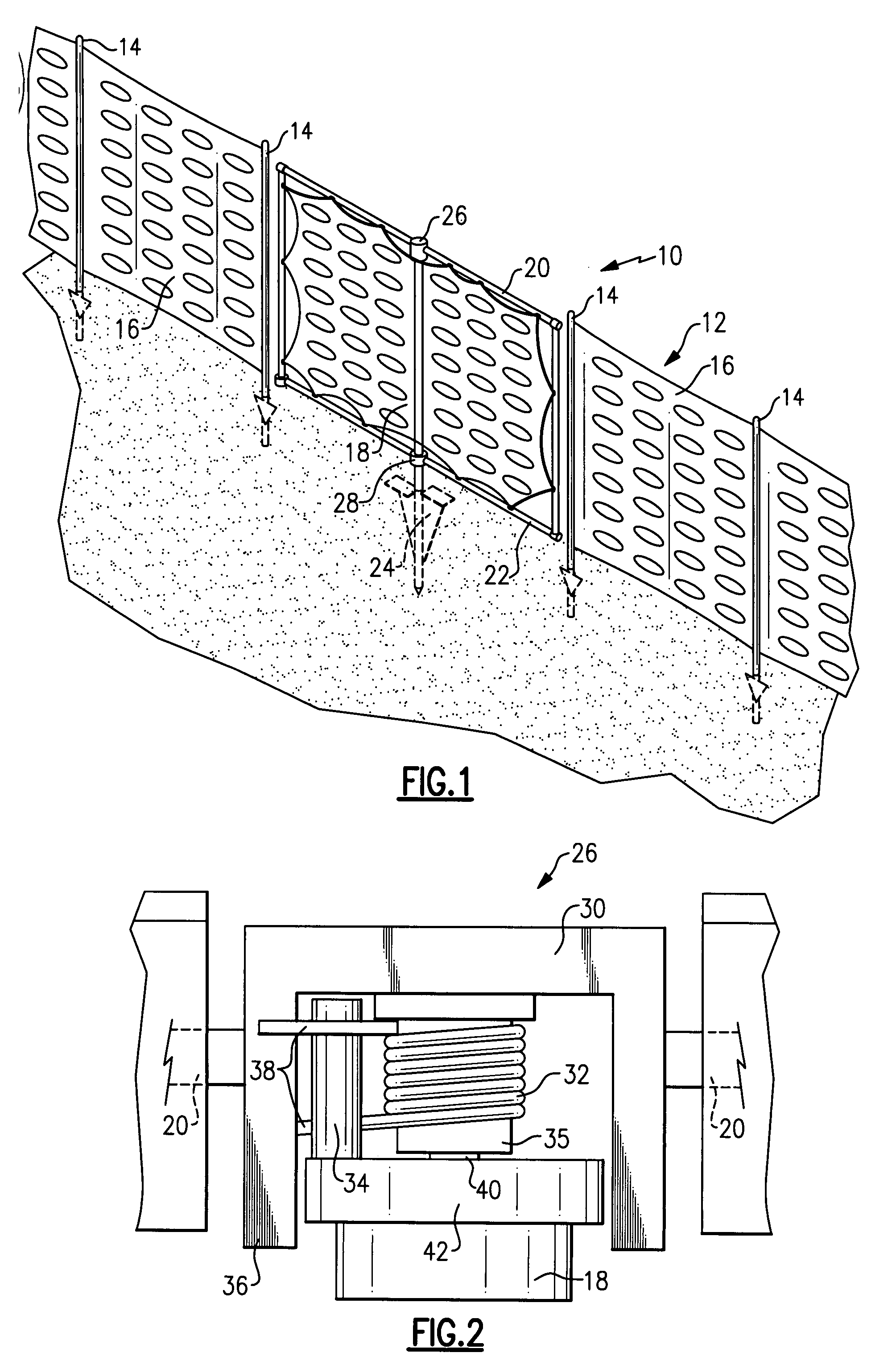 Temporary gate support device