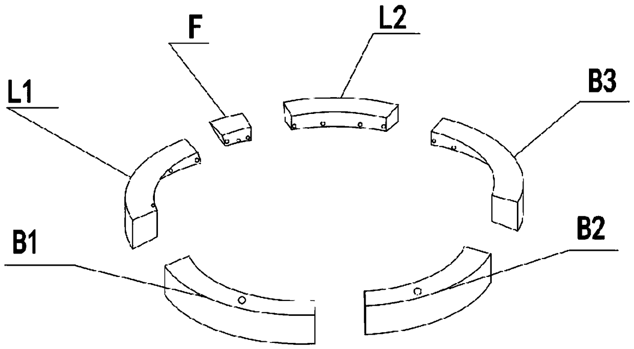 Deep and large open caisson prefabricated structure and mounting method thereof