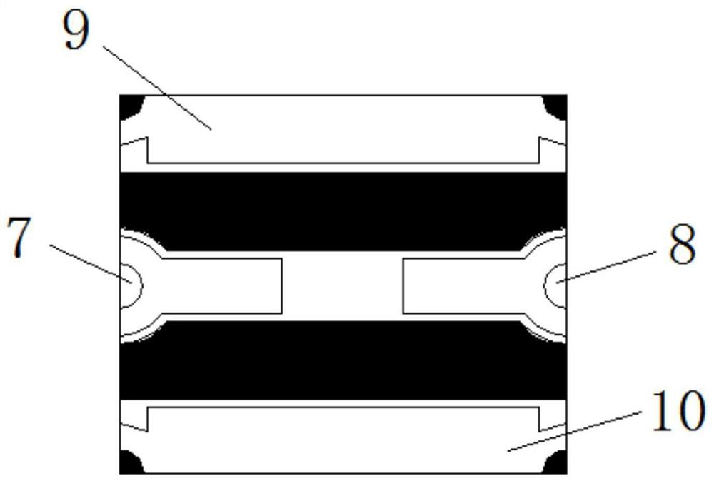 Cascading type LED lamp string circuit board connecting structure